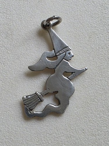 Vintage witch broomstick - witch,