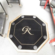 Black Grand Royale Texas Large Poker Table Card Shuffler and Poker Set Preloved