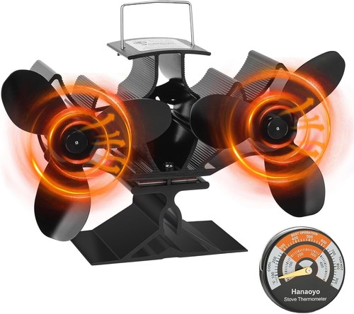 Newly log burner fan with - with, twin