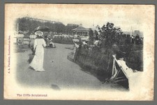 Vintage postcard The Cliffs Bandstand, Southend-on-Sea, Essex. pmk 1903