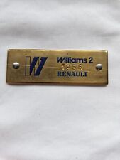 Renault clio williams 2.0 1.8 16v DASHBOARD Numbered Plate 1956