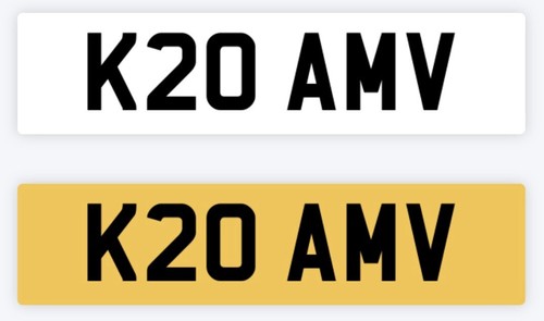 Cherished number plate reg - reg, k20