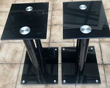 Monoprice 18” Inch Tempered Glass Speaker Stands (pair) + Adj. Floor Spikes Hifi