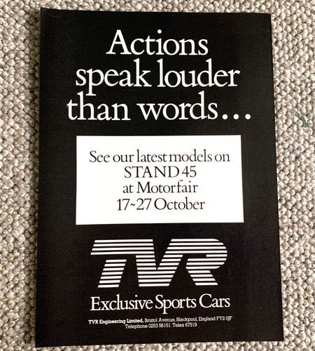 Tvr 1980s frameable - tvr,