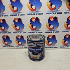 Hammerite Black Garage Door