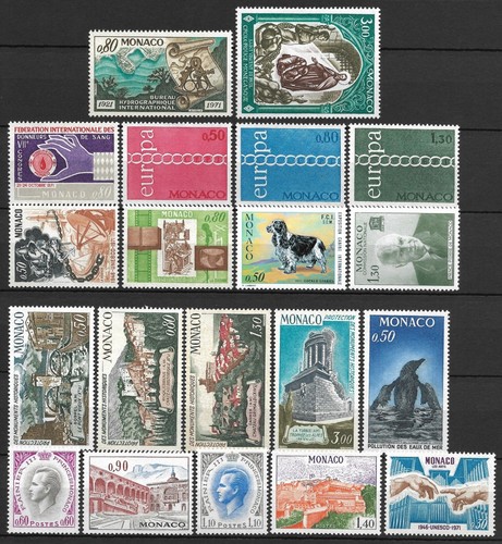 Monaco stamps full year - full,