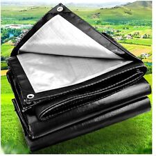 Tarpaulin Extra Heavy Duty Waterproof  Cover Tarp Ground Sheet Mesh 250GSM