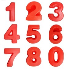 10 Inch 7 SEVEN Number Moulds Baking Forms Silicone Cake Pan Number Cake Tins
