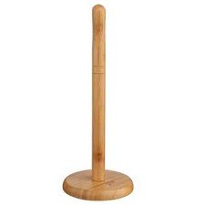 5five Bamboo Kitchen Tissue Roll Holder Wooden Paper Towel Rack - D12.4 x H32.2