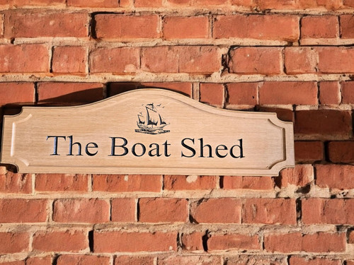 Personalised oak house - personalised, sign