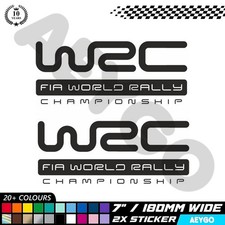 2x WRC RALLY Vinyl Stickers Decal Car Window Bumper Race Livery Mod Sponsor