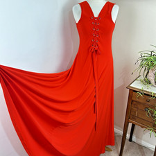 Roman Coral Red Maxi Dress