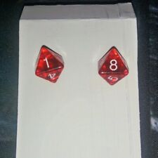 D8 Polyhedral Dice Earrings - 1cm - 1.5cm