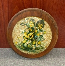 Vintage Wooden 5" Circle Wall