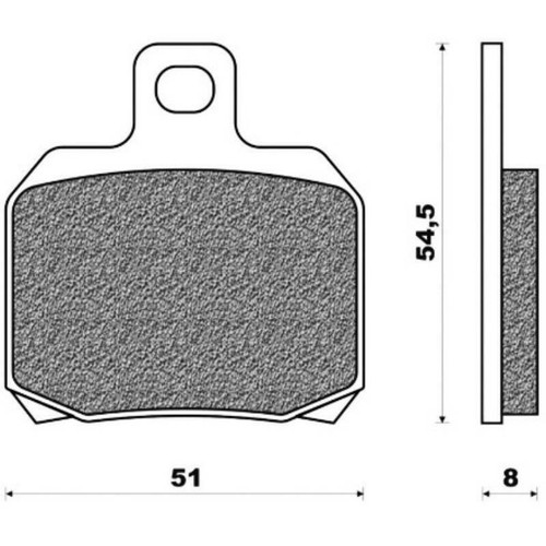 Brake pads one rif - pads,