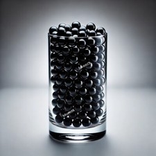 650 BLACK WATER BEADS SOIL CRYSTAL BIO GEL BALL PARTY WEDDING VASE FILLER