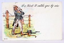 1905 Comic Humor Postcard We Tried To Catch You By Wire Gravity PA