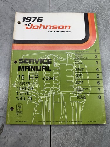 1976 johnson outboard hp - johnson, 15