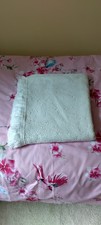 Vintage bedspread, single, Heavy Cotton, cream/white 