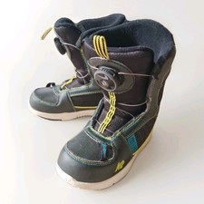 K2 Mini Turbo Snowboard Boots with lights UK12C US13C EU31.5