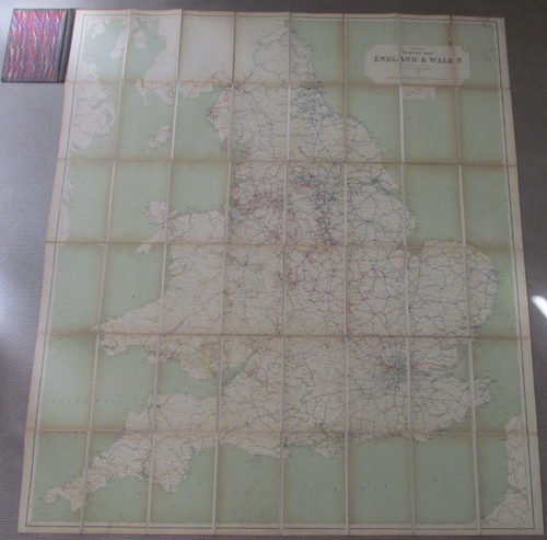 Antique official railway map - railway,