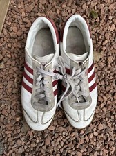 Adidas Hamburg Uk 10.5 Art M17309 White Leather. Red Stripe. House Clearance