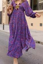 ZARA Purple floral embroidered