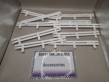 Ninco White Barriers Rails Set 10 Track Preowned Accessories 1:32 Scale Slot