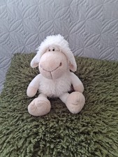 BNWOT NICI JOLLY MAH WHITE & BEIGE SHEEP LAMB SUPER SOFT PLUSH COMFORTER HUG TOY