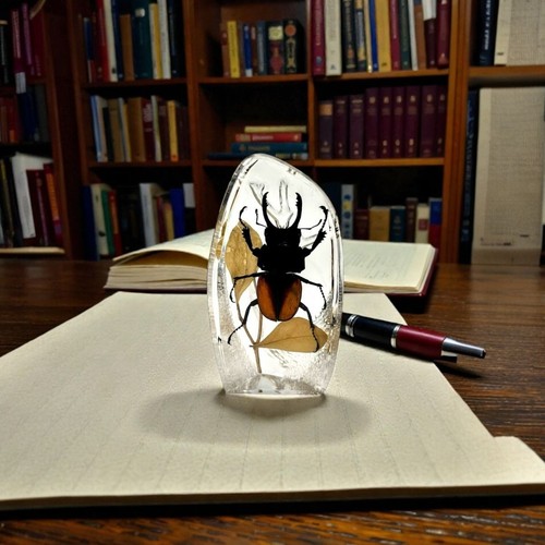 Real golden winged stag beetle - golden-winged,