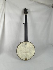 Antique Brass Banjo 5 String Remo Weatherking Skin Brass Body Vintage Instrument