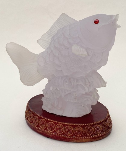 Chinese koi carp frosted glass - chinese,