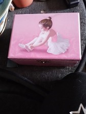 John Lewis Musical Jewellery Box Dancing Ballerina Wind Up Ballet Pink Kids