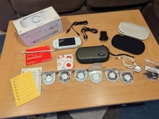 Sony PSP 1003 White Boxed Console + 6 Games + Charger + Battery + Headphones