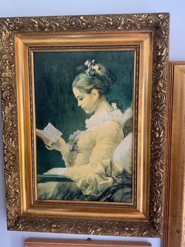 Young girl reading - girl, by