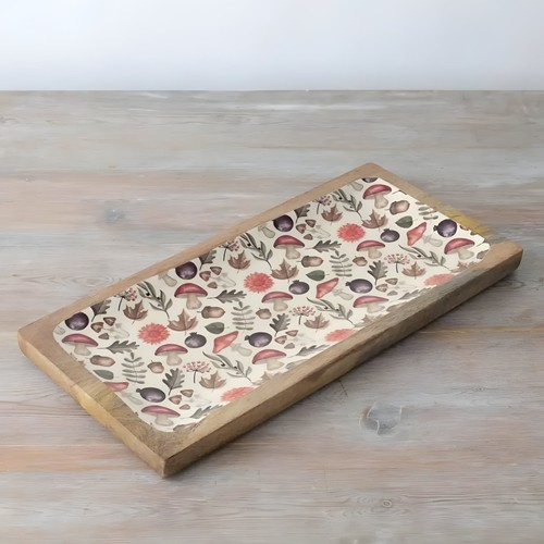 Mango wood enamel - &, serving