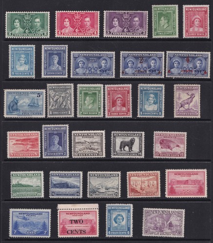 Newfoundland stamps 1937 1949 - newfoundland, 1937-1949