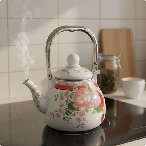 Enamel tea kettle - tea,