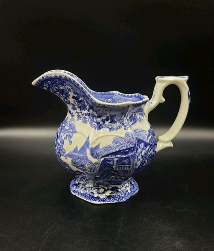 Vintage blue white - blue, &
