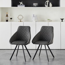 Set of 2 Faux Leather Velvet