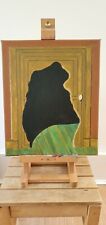 Original Surrealist Painting in Acrylic on Canvas - Titled 'After Magritte #1' 
