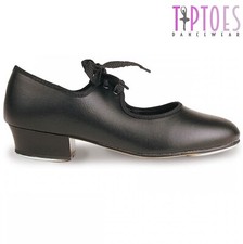 TIPTOES GIRLS LOW HEEL BLACK
