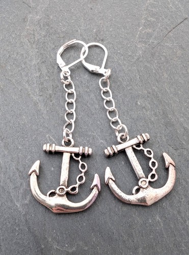 Pretty ships anchor silver - ships,