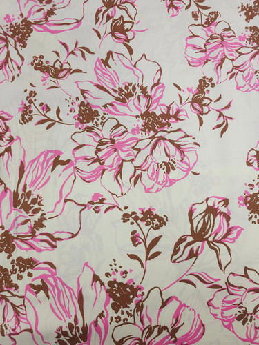 Fuchsia pink brown sketch - fuchsia,