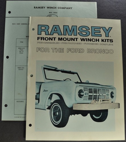 1970 1971 ford bronco ramsey - ford,