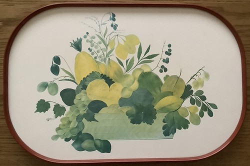 Vintage large melamine tray - vintage, st