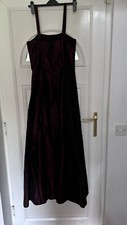 LADIES BHS BURGUNDY STRAPLESS DRESS. SIZE 10 PROM/BRIDESMAID