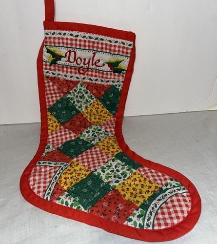 Quilted christmas stockings - quilted,