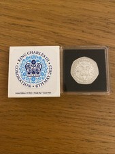 2023 King Charles III Coronation Commemorative 50p Style Medal Coin 7sided Mint