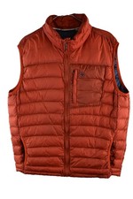 ARIAT Red Down Padded Gilet size L Mens Quilted Vest Casual Outdoors Outerwear
